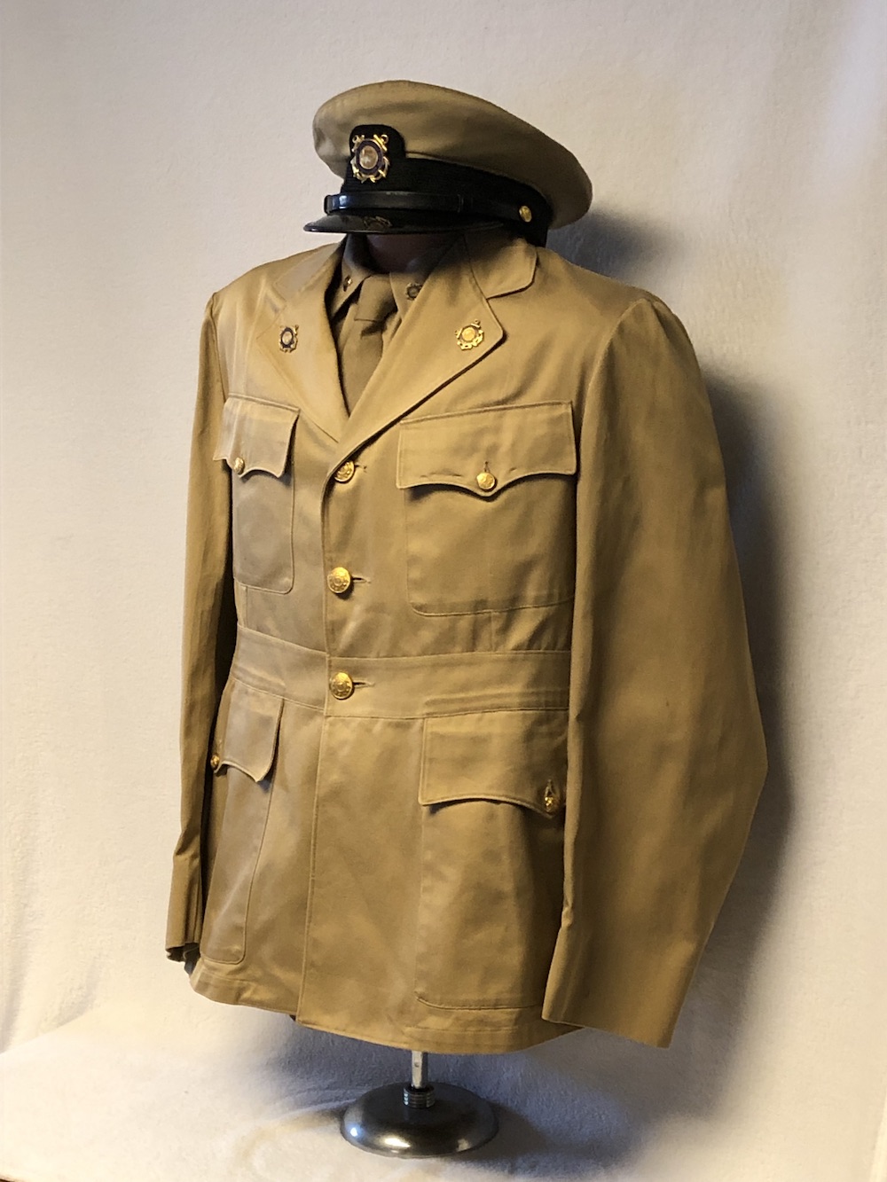 USCG Aux Dress Khaki 1950 Left side view