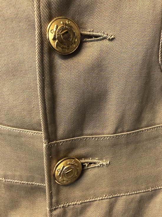 Uniform Dress Khaki 1950 front buttons