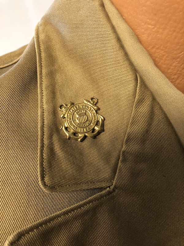 USCG Reserve Khaki pin