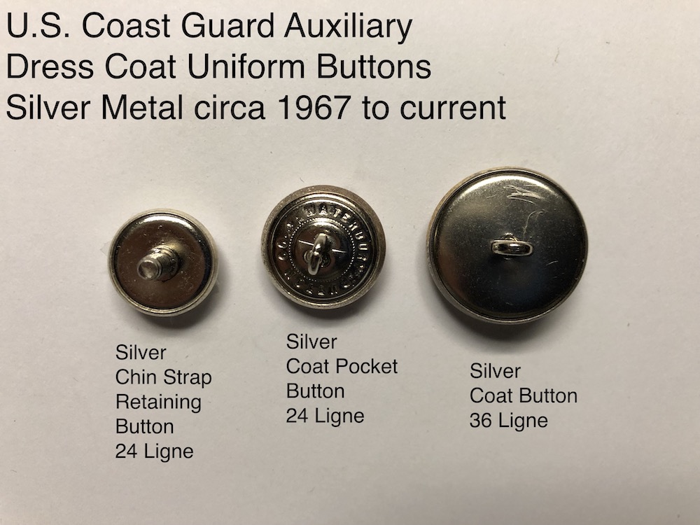 USCGA Silver Button Collection Back