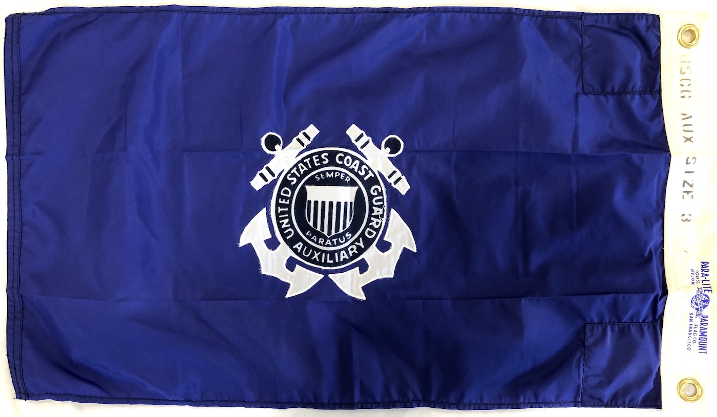 USCG Aux Ensign Blue 1942 Back