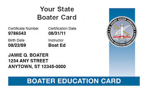 State Boater Education Card