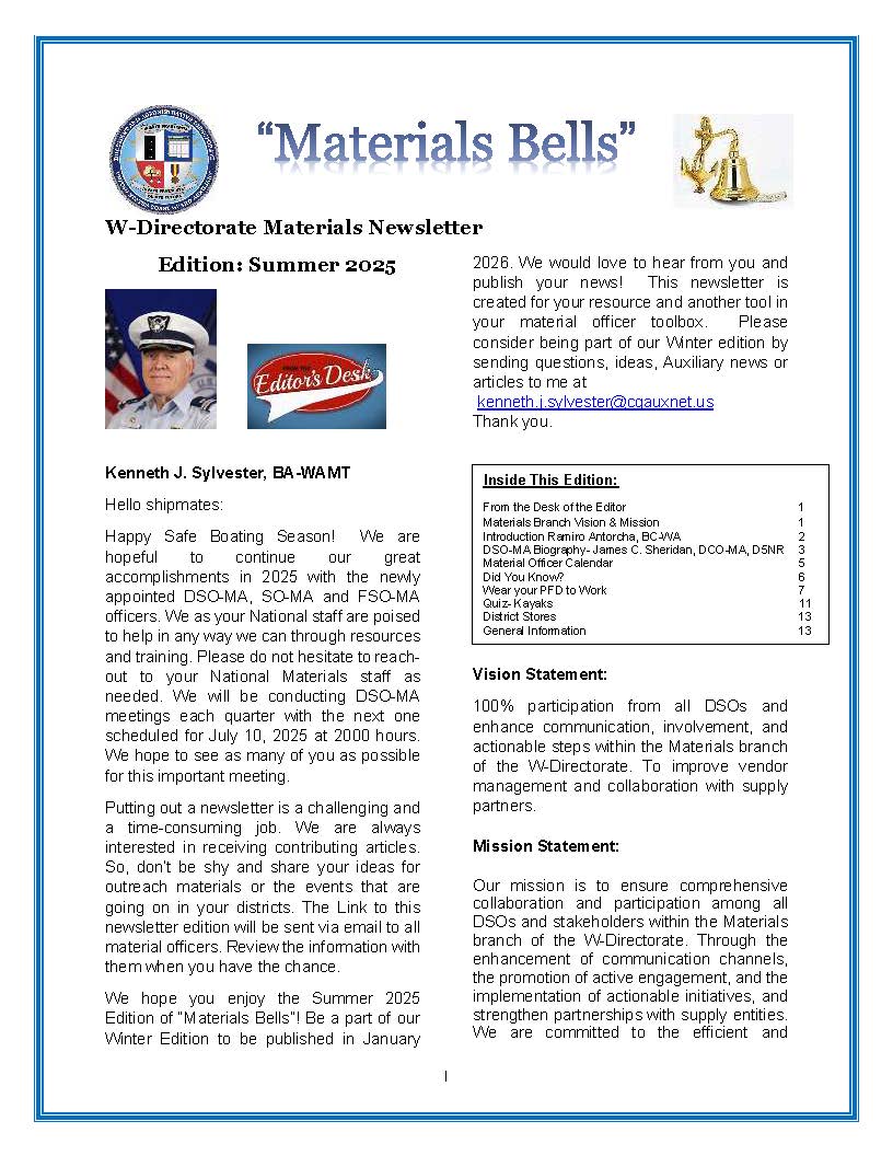 Materials Bells Summer 2025 Edition